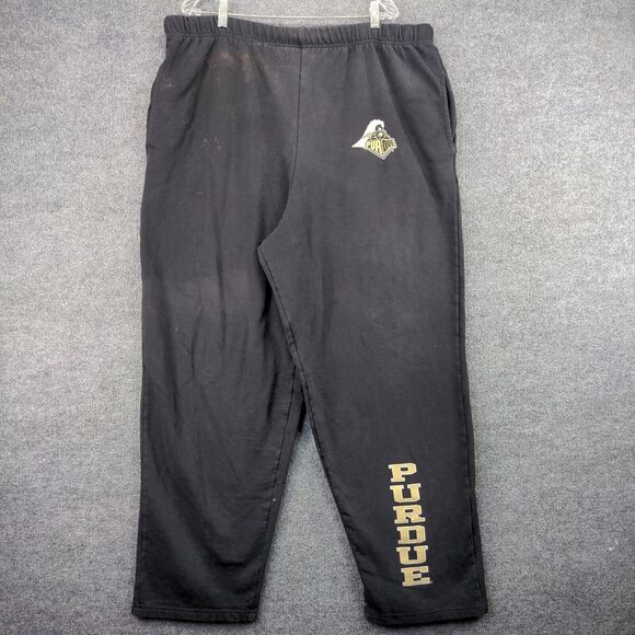 TCX Apparel Purdue University Boilermakers Sweatpants Mens Size XL Black Logo - Picture 2 of 16